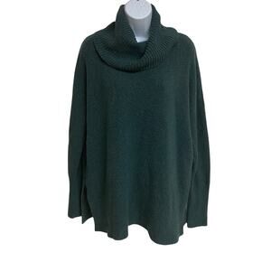 Nanette Nanette Lepore Cowl Neck Wool Blend Sweater Green Size L